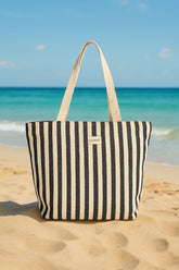Strandtasche Marineblau gestreift "Andalus by Marina" CA2503-2